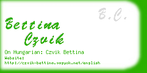 bettina czvik business card